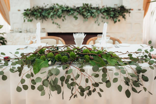 Affordable wedding greenery decor