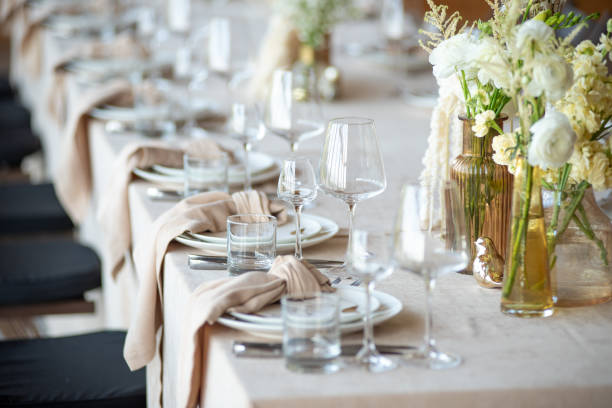 Luxury wedding tablescape on a budget