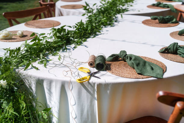 Affordable wedding greenery decor