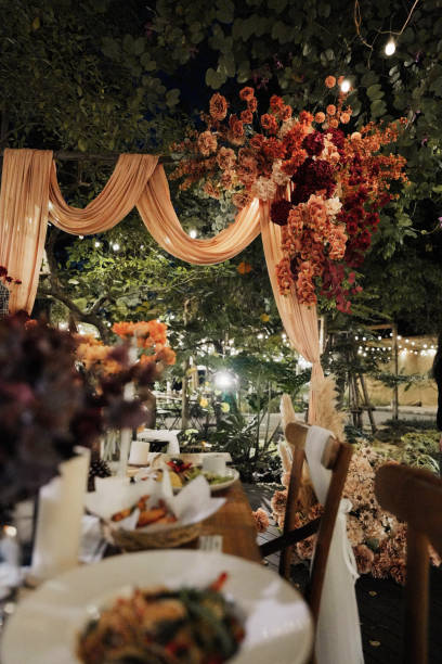 Wedding decor styled with color palette